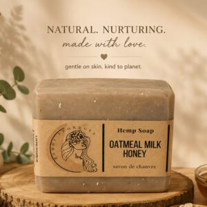 Oatmeal Mil Honey Hemp Soap